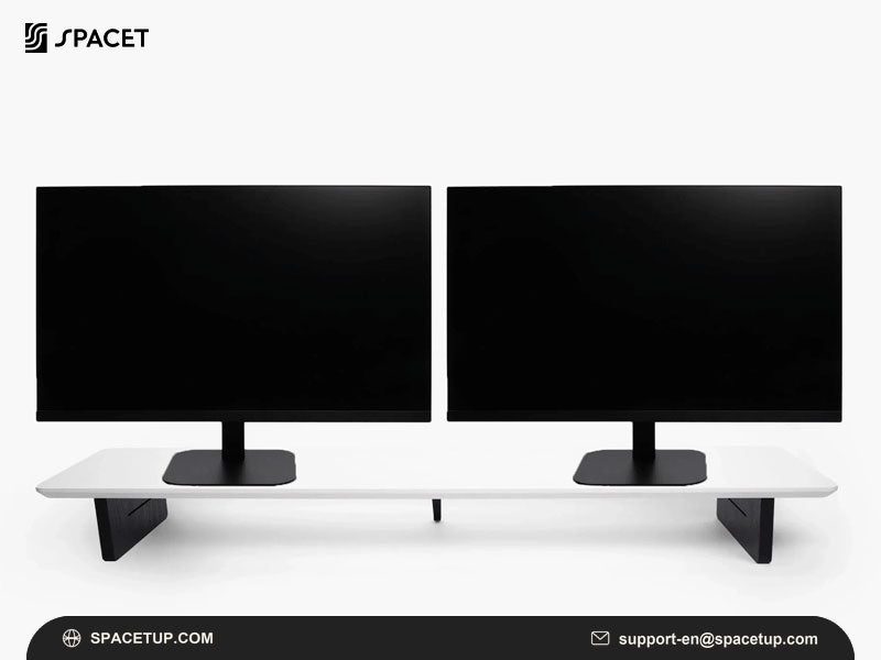 Best Dual Monitor Stand for Desk Against Wall