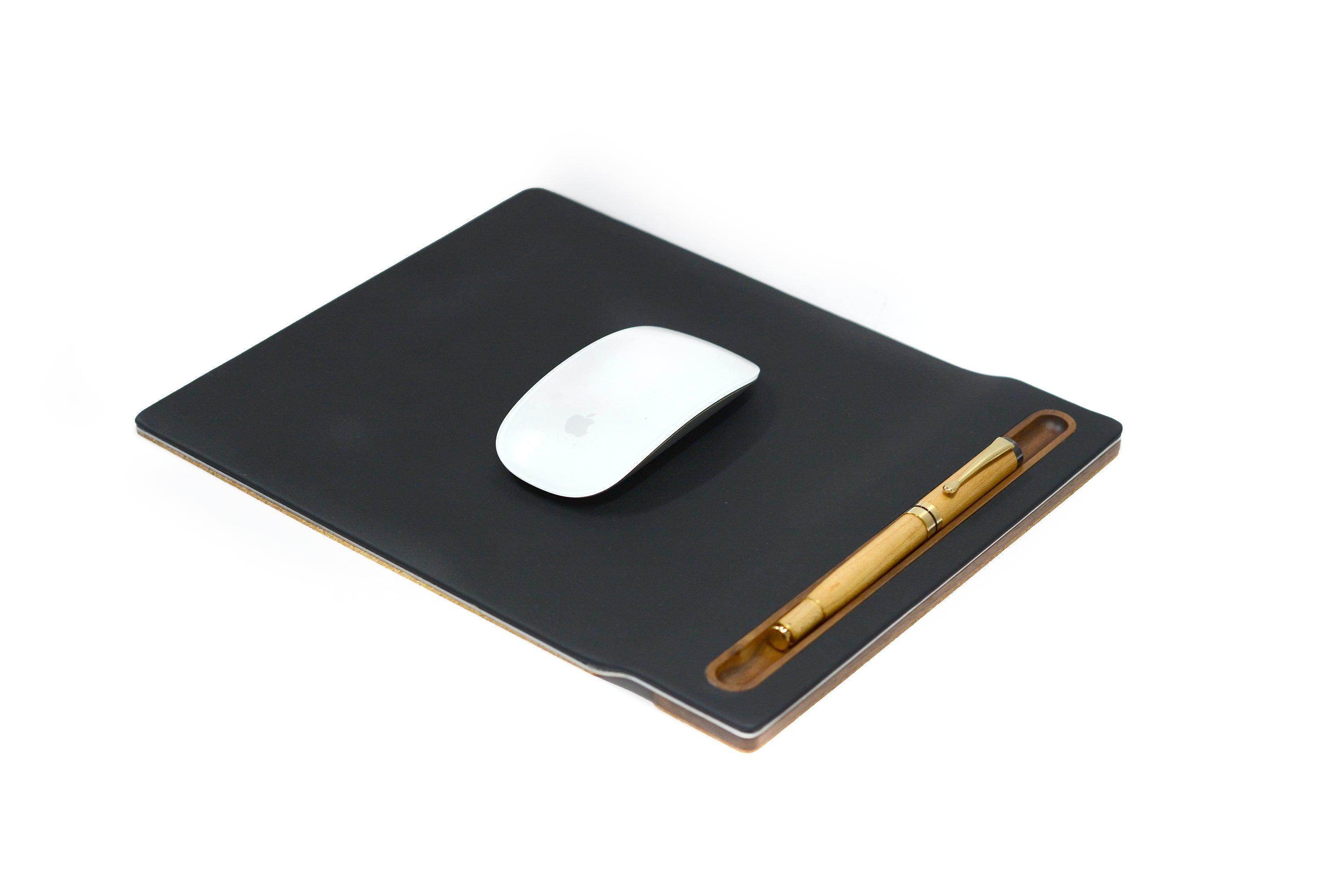 Mouse Pad v2.0 | Leather & Walnut - Spacet