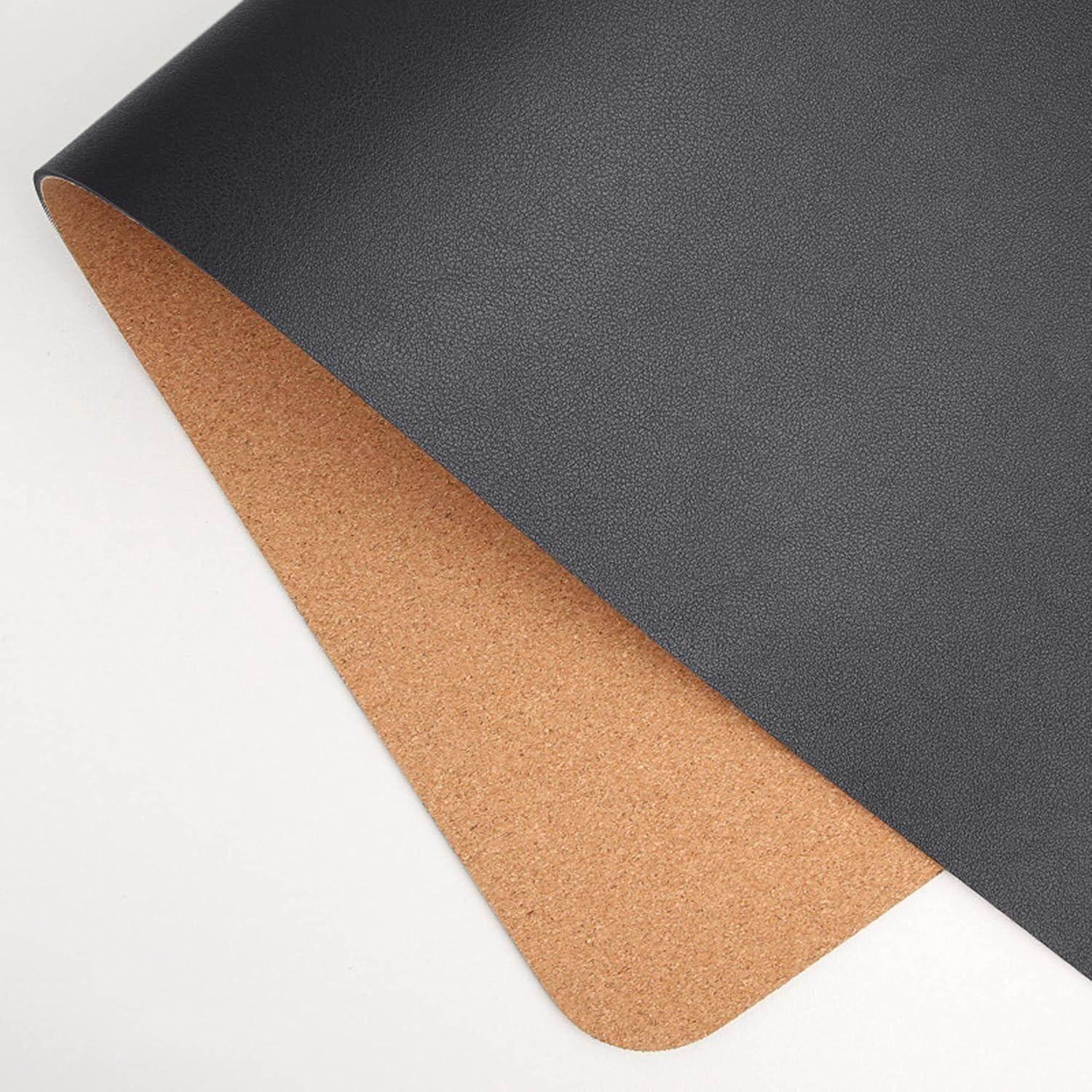 Essential Desk Pad | Natural Cork & Leather - Spacet