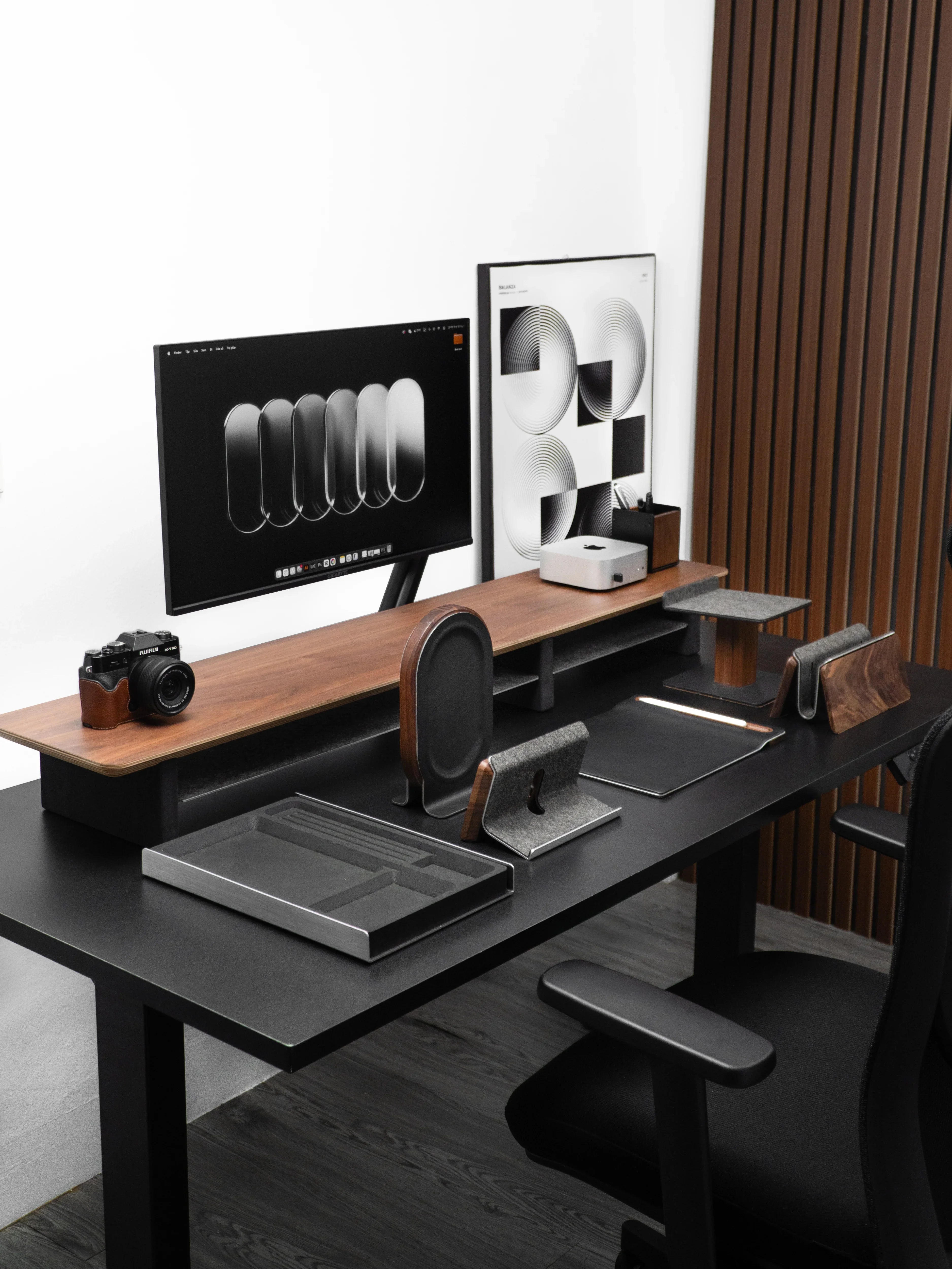 Étagère de bureau v2.0 | Noyer noir