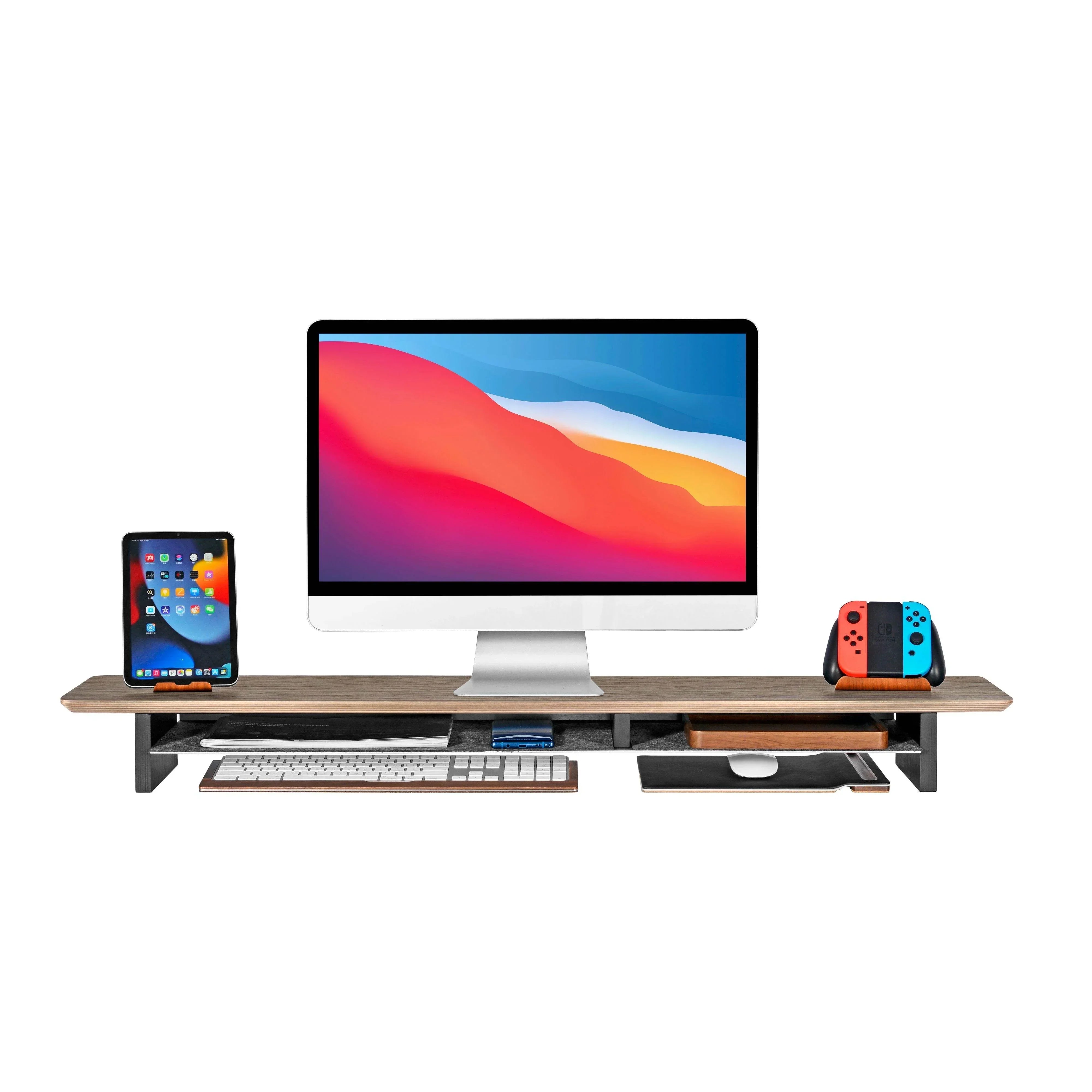 Desk Shelf Cockpit | Black Walnut