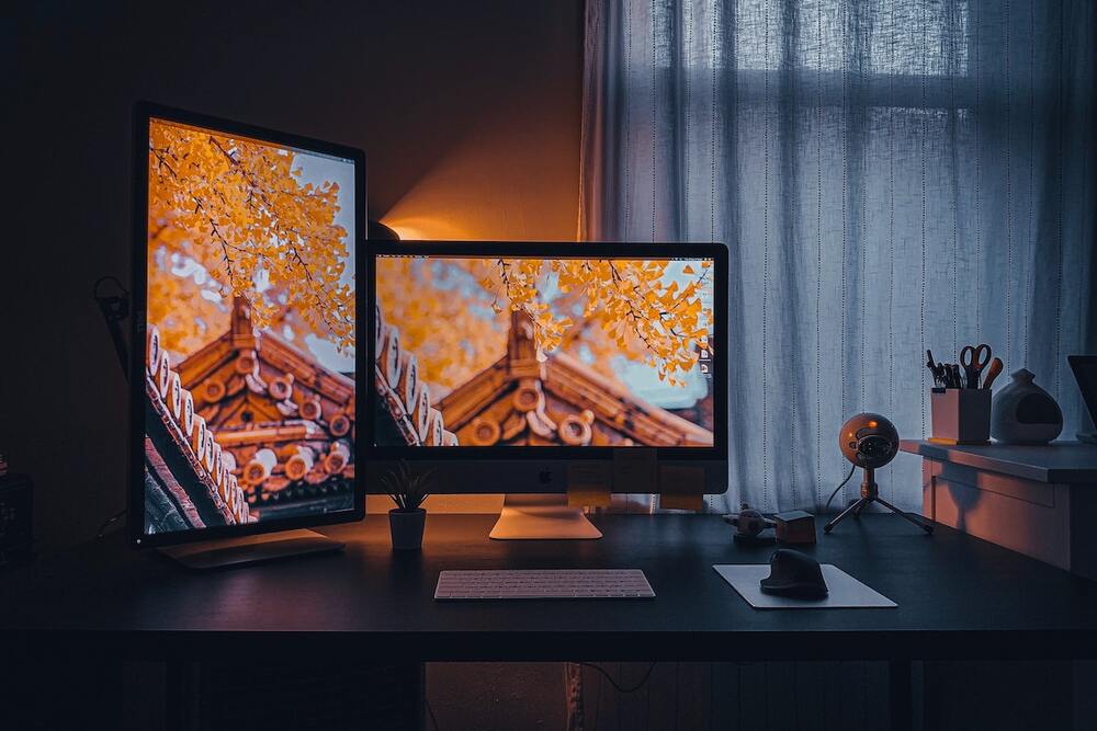Vertical Monitor Setup
