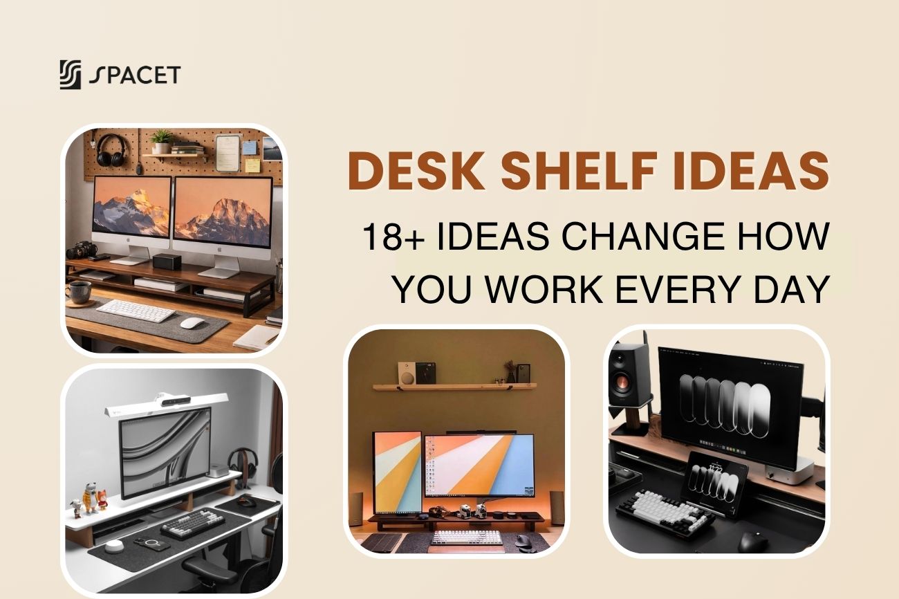 18+ Desk Shelf Ideas That Will Change How You Work Every Day