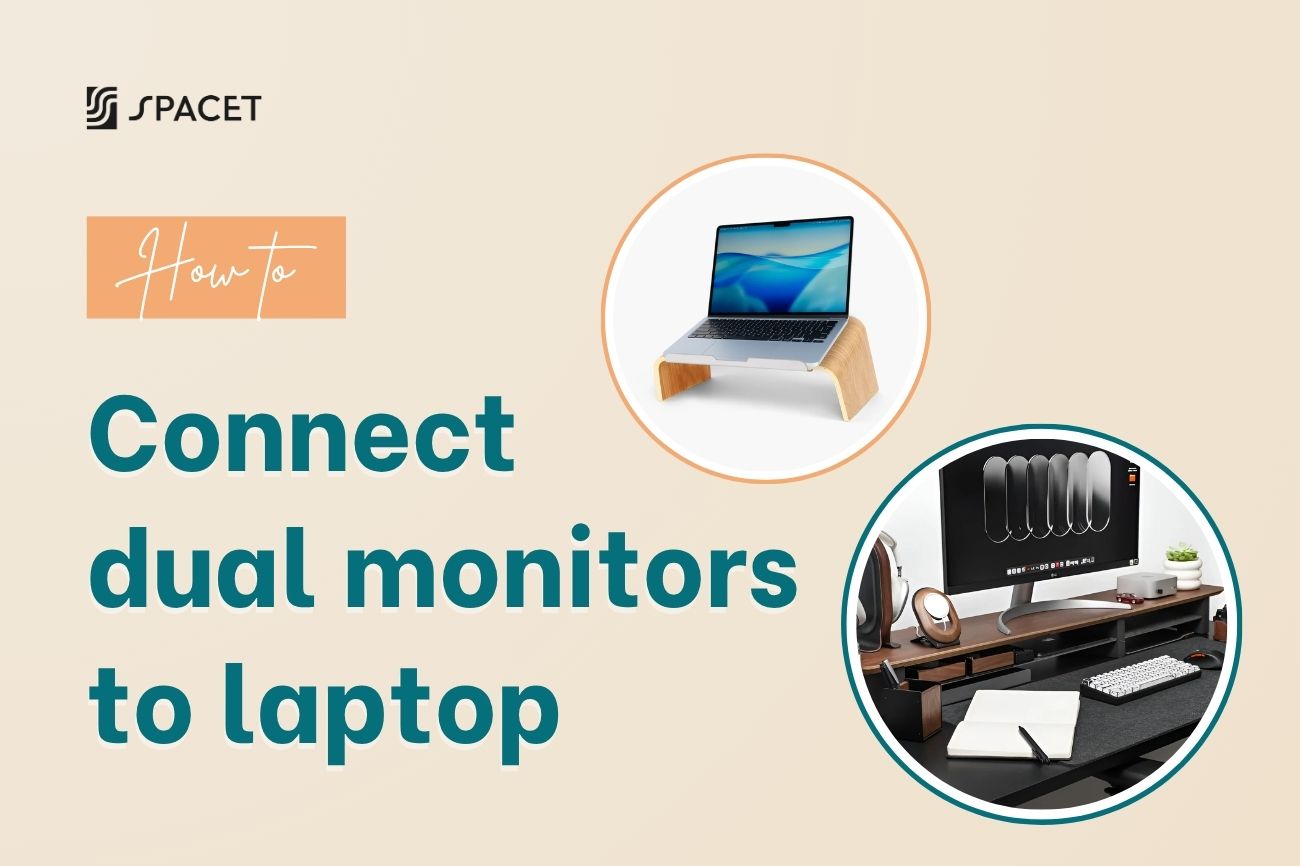 How to connect dual monitors to laptop