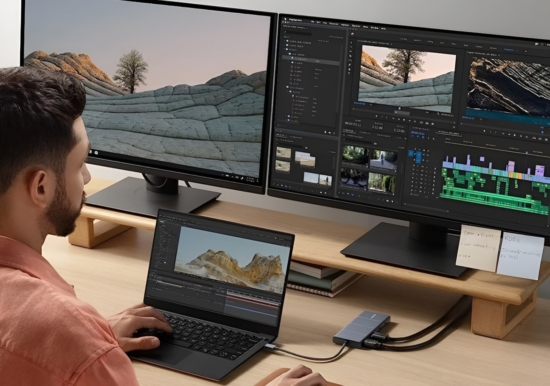 How to connect dual monitors to laptop