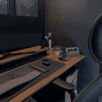 Mouse Pad v2.0 | Leather & Walnut - Spacet