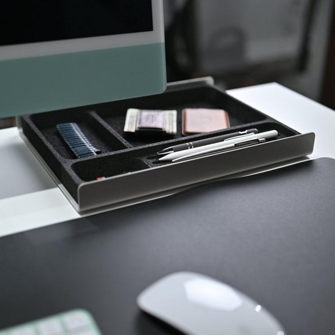 Desk Tray Drawer | Black Cork