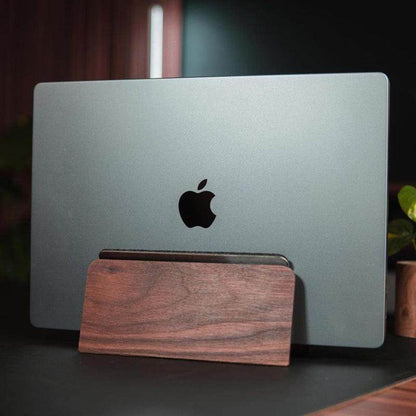 Vertical Laptop Stand v2.0 | Walnut - Spacet