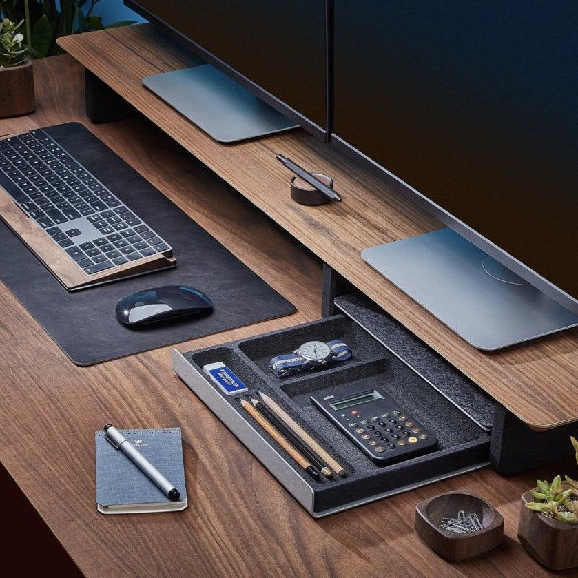 Desk Tray Drawer | Black Cork