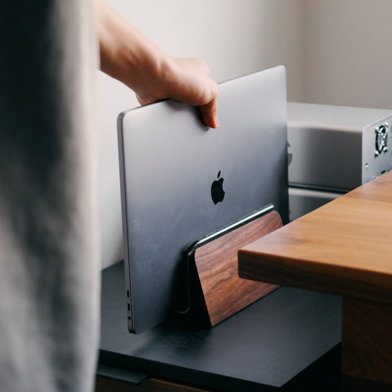 Vertical Laptop Stand v2.0 | Walnut