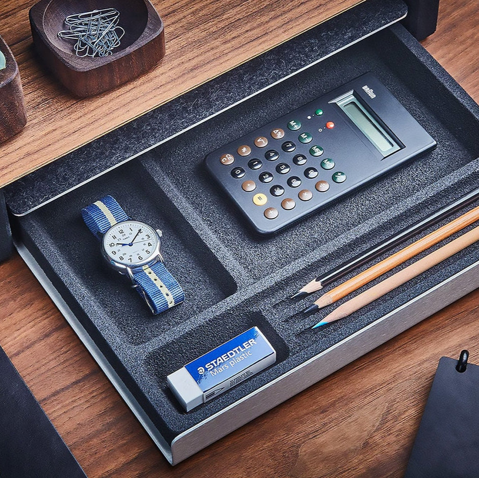 Desk Tray Drawer | Black Cork