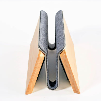 Vertical Laptop Stand v2.0 | Walnut - Spacet